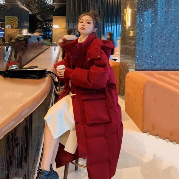 women's down & parkas women 2021 winter solid cotton jackets female long loose bread hooded ladies warm cotton-padded outwear y697, Black
women's down & parkas women 2021 winter solid cotton jackets female long loose bread hooded ladies warm cotton-padded outwear y697, Black