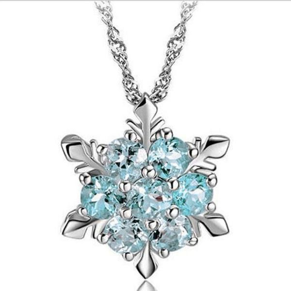 pendants charm vintage lady blue white crystal snowflake zircon flower silver necklaces jewelry christmas for women vp544, Black
pendants charm vintage lady blue white crystal snowflake zircon flower silver necklaces jewelry christmas for women vp544, Black