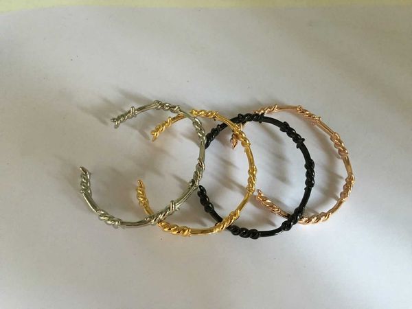 titanium steel new wound knot thorn bracelet twist opening djula bracelet, Slivery;golden
titanium steel new wound knot thorn bracelet twist opening djula bracelet, Slivery;golden