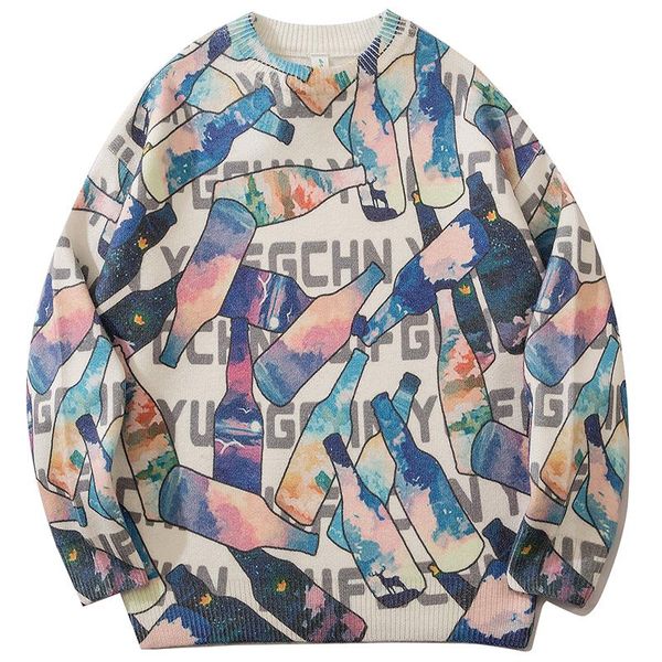 men's sweaters autumn vintage sweater men pull oversize anime knitted jumpers sweatercoat fashion harajuku street pullovers clothing, White;black
men's sweaters autumn vintage sweater men pull oversize anime knitted jumpers sweatercoat fashion harajuku street pullovers clothing, White;black