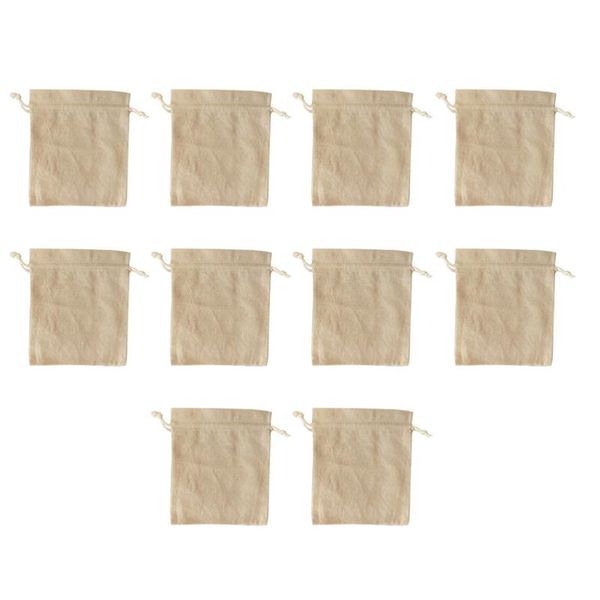 gift wrap 10pcs portable drawstring bags baking food pouches storage for party