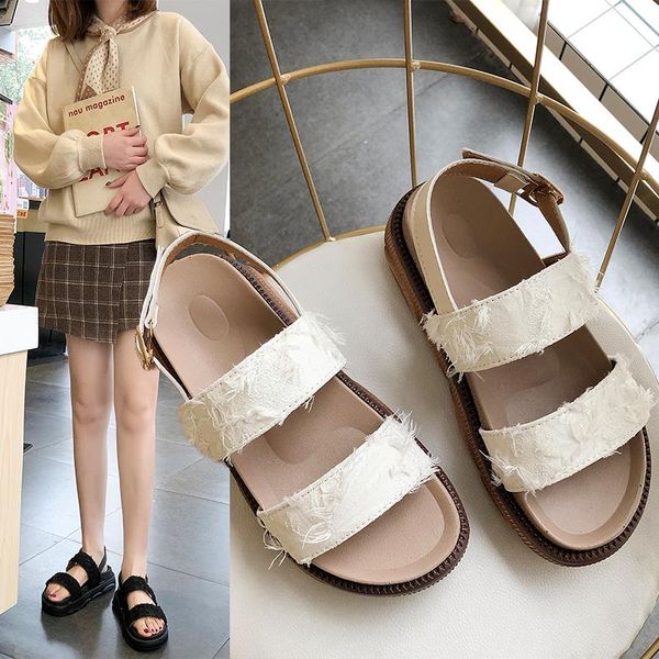 dress shoes 2021 summer flock fashion women open toe sandals med heels handmade slippers ladies casual walking zapatillas sandalias, Black
dress shoes 2021 summer flock fashion women open toe sandals med heels handmade slippers ladies casual walking zapatillas sandalias, Black