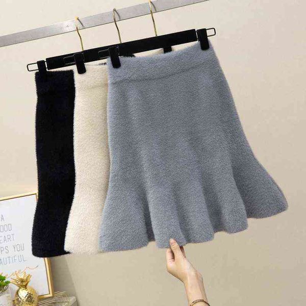 winter skirt slim sable knitting mink cashmere skirt warm short skirt women customized 211120, Black
winter skirt slim sable knitting mink cashmere skirt warm short skirt women customized 211120, Black