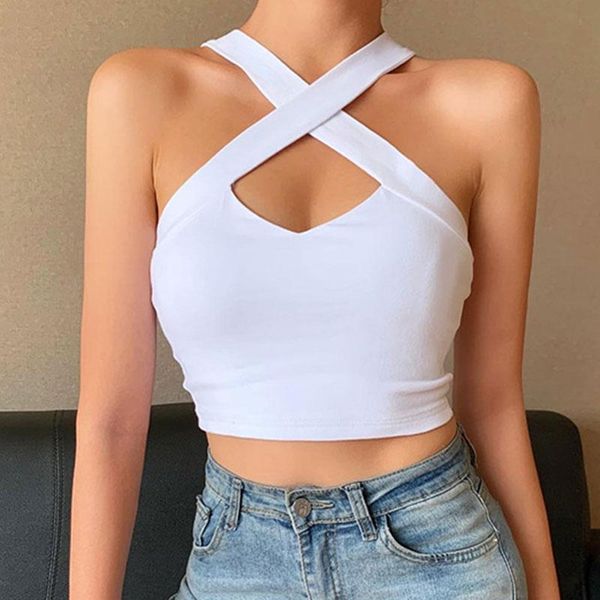 women's tanks & camis women streetwear hollow out white punk bodycon cross bandage patchwork backless camisole casual crop 
women's tanks & camis women streetwear hollow out white punk bodycon cross bandage patchwork backless camisole casual crop