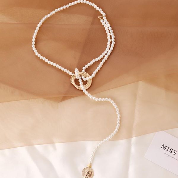 chains women's necklaces pendants vintage pearl a variety of ways to wear bracelets long jewelry temperament, Silver
chains women's necklaces pendants vintage pearl a variety of ways to wear bracelets long jewelry temperament, Silver