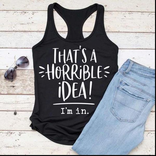 thats a horrible idea im in print tank summer women flowy racerback funny tank lady casual relaxed fit gym tank, White
thats a horrible idea im in print tank summer women flowy racerback funny tank lady casual relaxed fit gym tank, White