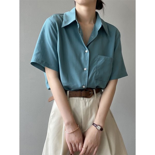 women's knits & tees summer blouses short sleeve turn down collar casual fashion shirt blusas roupa feminina facp, White
women's knits & tees summer blouses short sleeve turn down collar casual fashion shirt blusas roupa feminina facp, White