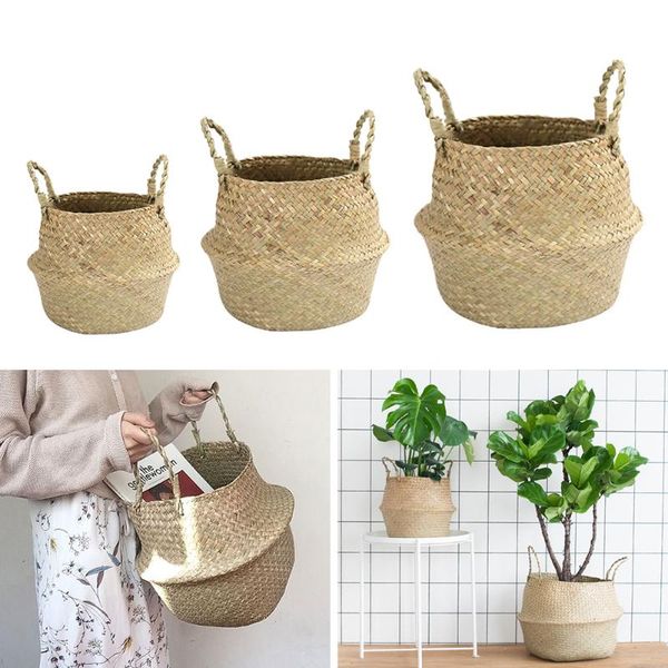 storage baskets 1/3pcs laundry seagrass wicker hanging flower pot home panier osier basket
storage baskets 1/3pcs laundry seagrass wicker hanging flower pot home panier osier basket