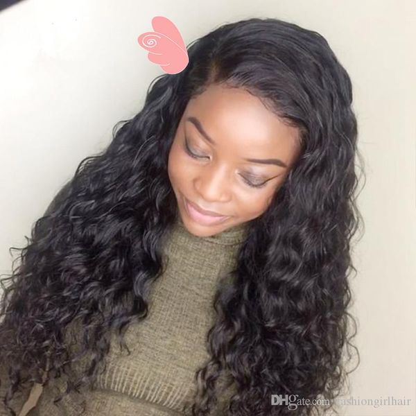 black women's non-adhesive lace front wig water wave hair heat-resistant synthesis, Black;brown
black women's non-adhesive lace front wig water wave hair heat-resistant synthesis, Black;brown