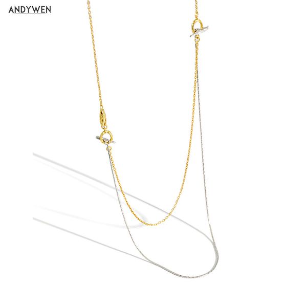andywen 925 sterling silver three types wearring choker necklace special chain jewelry gold silver combination styles party jewe q0531
andywen 925 sterling silver three types wearring choker necklace special chain jewelry gold silver combination styles party jewe q0531