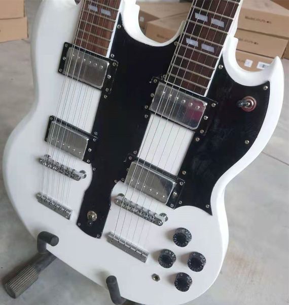 guitarra eléctrica de doble electric guitar cabeza, alta calidad, white, 12 cuerdas + 6 cuerdas, hardware plateado,spot, lightning delivery
guitarra eléctrica de doble electric guitar cabeza, alta calidad, white, 12 cuerdas + 6 cuerdas, hardware plateado,spot, lightning delivery