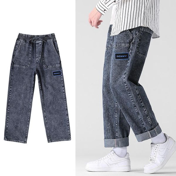 men's jeans 2021 autumn loose straight-leg streetwear denim baggy harem pants male brand clothes, Blue
men's jeans 2021 autumn loose straight-leg streetwear denim baggy harem pants male brand clothes, Blue