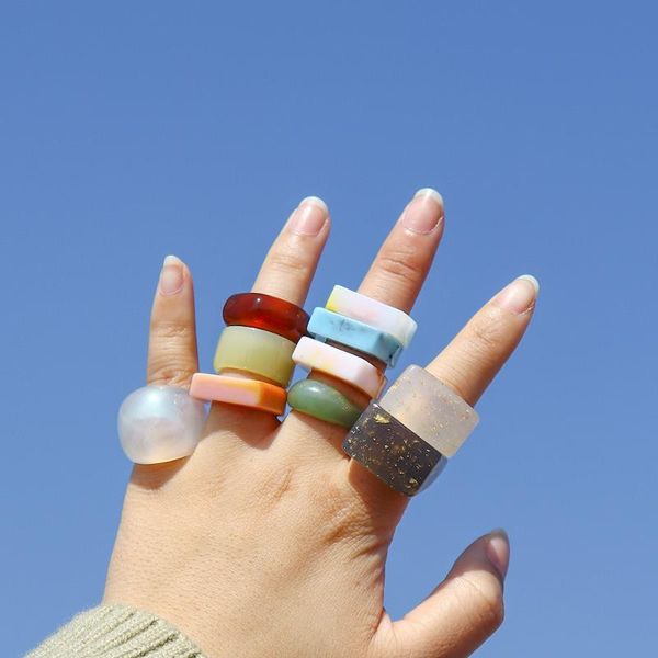 cluster rings vintage waterproof resin chunky for women colorful acrylic geometric men's finger ring jewelry 2021 wedding gift, Golden;silver
cluster rings vintage waterproof resin chunky for women colorful acrylic geometric men's finger ring jewelry 2021 wedding gift, Golden;silver
