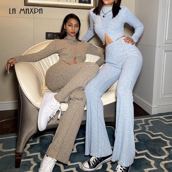 women's two piece pants 2021 autumn stand-up collar long-sleeved short and high waist flare bottoms slim full length set, White
women's two piece pants 2021 autumn stand-up collar long-sleeved short and high waist flare bottoms slim full length set, White