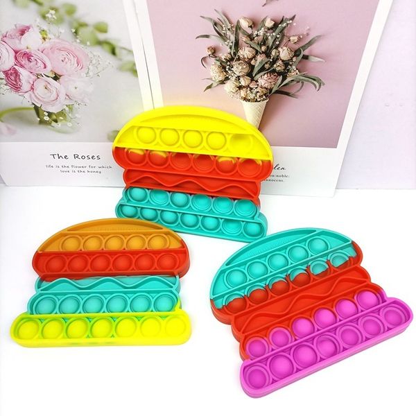rainbow hamburg shape push pop fidget bubble popper pop it stress reliever autism sensory silicone squeeze toy table game gift 2021 g22204
rainbow hamburg shape push pop fidget bubble popper pop it stress reliever autism sensory silicone squeeze toy table game gift 2021 g22204