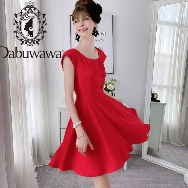 casual dresses dabuwawa summer elegant solid dress women double breasted o-neck sleeveless fit and flare party office lady d18bdr245, Black;gray
casual dresses dabuwawa summer elegant solid dress women double breasted o-neck sleeveless fit and flare party office lady d18bdr245, Black;gray