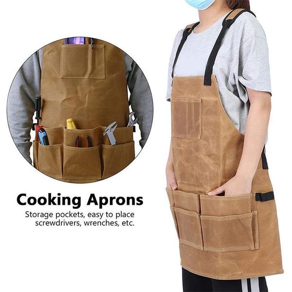 aprons waterproof work apron with multiple tool pockets canvas wear-resistant storage bib adjustable for housework woodworking
aprons waterproof work apron with multiple tool pockets canvas wear-resistant storage bib adjustable for housework woodworking