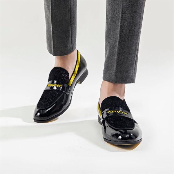 dress shoes mocassins de couro genuÃno masculinos, sapatos casuais baile, luxuosos, para casamento, festa noite, rasteirinhas com fundo dour, Black
dress shoes mocassins de couro genuÃno masculinos, sapatos casuais baile, luxuosos, para casamento, festa noite, rasteirinhas com fundo dour, Black