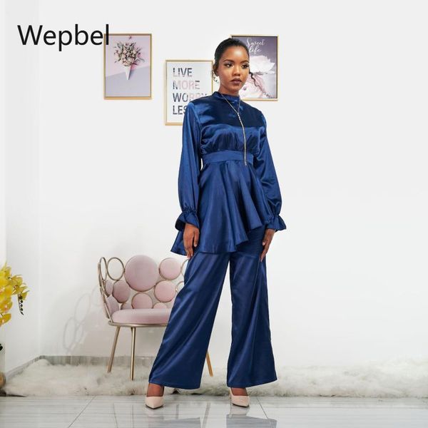 women's tracksuits wepbel muslim long sleeve + wide leg pants suit summer women set arab dubai turkey silk islamic outfits, Gray
women's tracksuits wepbel muslim long sleeve + wide leg pants suit summer women set arab dubai turkey silk islamic outfits, Gray