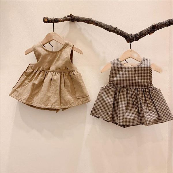 girl's dresses spring summer kids korean fashion dress sleeveless baby girl ball gown kid button pocket clothes children plaid princess, Red;yellow
girl's dresses spring summer kids korean fashion dress sleeveless baby girl ball gown kid button pocket clothes children plaid princess, Red;yellow