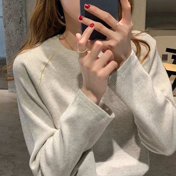 2021 new 3 colors autumn korean ins style solid color loose cropped basic long sleeve t shirts womens tee shirt femme (x1629 o7rm, White
2021 new 3 colors autumn korean ins style solid color loose cropped basic long sleeve t shirts womens tee shirt femme (x1629 o7rm, White
