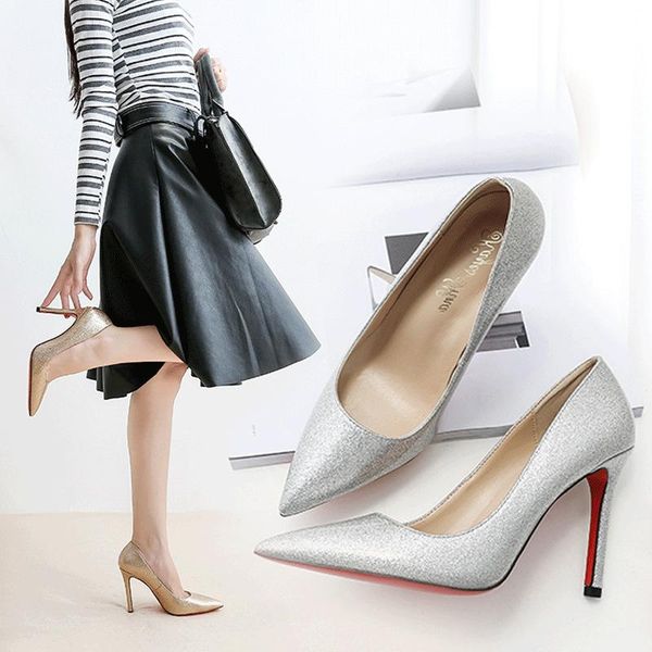 dress shoes luxury women pumps high heels 6-10cm beauty ladies multicolor stilettos woman silver bridal party sapato, Black
dress shoes luxury women pumps high heels 6-10cm beauty ladies multicolor stilettos woman silver bridal party sapato, Black
