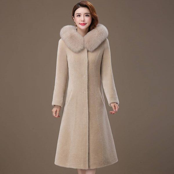 2021 new thick winter women with real hood fox fur collar long female thin natural casual sheep shearing leather jacket j72 9ir8, Black
2021 new thick winter women with real hood fox fur collar long female thin natural casual sheep shearing leather jacket j72 9ir8, Black