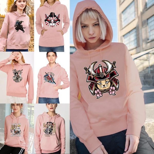 men's hoodies & sweatshirts streetwear fashion samurai print women pocket long sleeve pockets casual loose all-match pullover clothes, Black
men's hoodies & sweatshirts streetwear fashion samurai print women pocket long sleeve pockets casual loose all-match pullover clothes, Black
