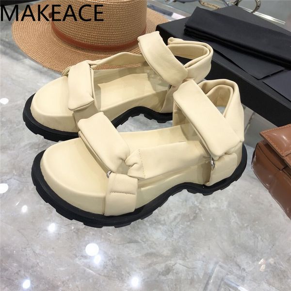 new flat thick sole casual sandals summer soft real leather magic tape platform sandalias women comfortable vacation shoes 80% off outlet on, Black
new flat thick sole casual sandals summer soft real leather magic tape platform sandalias women comfortable vacation shoes 80% off outlet on, Black