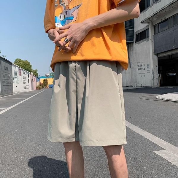 men's shorts summer casual loose solid color street elastic plus size, White;black
men's shorts summer casual loose solid color street elastic plus size, White;black