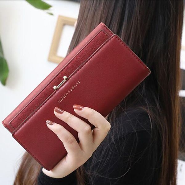 wallets fashion 2021 women long clutch wallet large capacity female purse lady purses phone pocket card holder carteras d252, Red;black
wallets fashion 2021 women long clutch wallet large capacity female purse lady purses phone pocket card holder carteras d252, Red;black