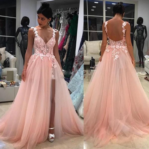 gorgeous coral evening dresses straps lace applique side slit tulle backless sweep train custom made plus size prom party gown vestido, Black;red
gorgeous coral evening dresses straps lace applique side slit tulle backless sweep train custom made plus size prom party gown vestido, Black;red