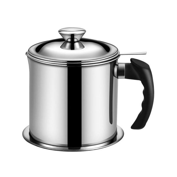 1.3l can leakproof kitchen tool oil container with strainer stainless steel bacon grease anti scald handle household portable
1.3l can leakproof kitchen tool oil container with strainer stainless steel bacon grease anti scald handle household portable