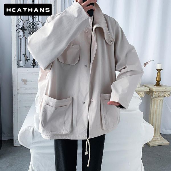 men's jackets basic high street oversize chic cargo coat male bf style spring fashion jacket adjustable harajuku men outwear top, Black;brown
men's jackets basic high street oversize chic cargo coat male bf style spring fashion jacket adjustable harajuku men outwear top, Black;brown