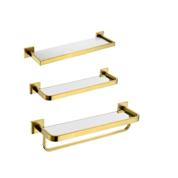 bathroom shelves 304 stainless steel accessories 30cm glass shelf organizer brushed gold corner storage holder
bathroom shelves 304 stainless steel accessories 30cm glass shelf organizer brushed gold corner storage holder