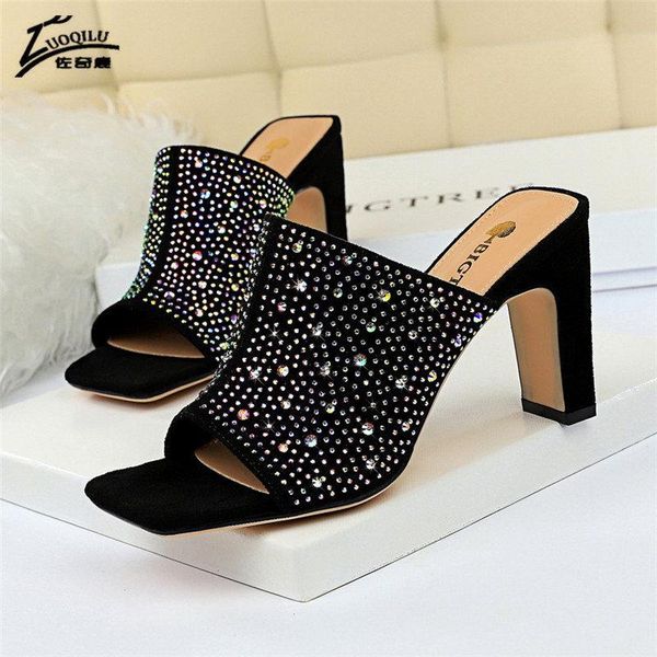 slippers crystal buckle women's open toe soft silk platform party shoes high heels women outdoor sanda, Black
slippers crystal buckle women's open toe soft silk platform party shoes high heels women outdoor sanda, Black
