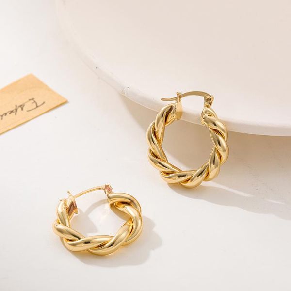 hoop & huggie punk rock twist circle earrings female vintage minimalist gold color charm hoops earring korean statement jewelry gifts, Golden;silver
hoop & huggie punk rock twist circle earrings female vintage minimalist gold color charm hoops earring korean statement jewelry gifts, Golden;silver