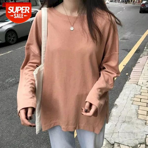 Autumn Clothing Tshirt Women T Shirt 2020 Korean Long-sleeved Ins Top Mid-length Bottoming Loose Simple Strange Taste T-shirt #Os90, White
Autumn Clothing Tshirt Women T Shirt 2020 Korean Long-sleeved Ins Top Mid-length Bottoming Loose Simple Strange Taste T-shirt #Os90, White