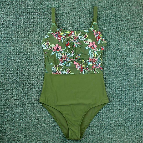 women's swimwear bikini swimsuit stitching print slimming one-piece high waist women beachwear, White;black
women's swimwear bikini swimsuit stitching print slimming one-piece high waist women beachwear, White;black