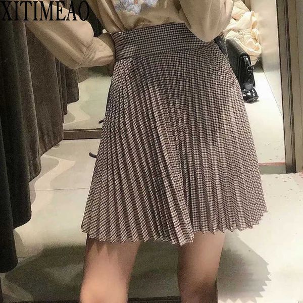 fashion women skirt preppy style plaid s high waist chic student pleated girls dance s 210604, Black
fashion women skirt preppy style plaid s high waist chic student pleated girls dance s 210604, Black