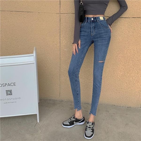 blue mode spring 2021 new high waist skinny jeans vh90