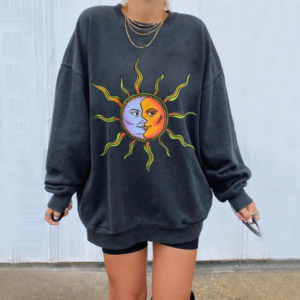 2021 new black sun face pattern printed loose crewneck sweatshirt women pullovers teens girls casual oversized winter basic fashion l6w
2021 new black sun face pattern printed loose crewneck sweatshirt women pullovers teens girls casual oversized winter basic fashion l6w