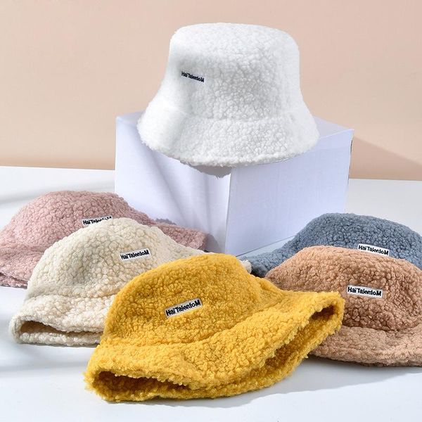 wide brim hats lamb wool women bucket hat solid color winter autumn fisherman's for ladies keep warm casual cap female flat top, Blue;gray
wide brim hats lamb wool women bucket hat solid color winter autumn fisherman's for ladies keep warm casual cap female flat top, Blue;gray