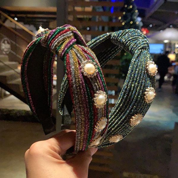 hair accessories 1pc fashion cross-knotted pearl headband for woman retro rainbow stripes bezel twisted hairband ladies headwear
hair accessories 1pc fashion cross-knotted pearl headband for woman retro rainbow stripes bezel twisted hairband ladies headwear