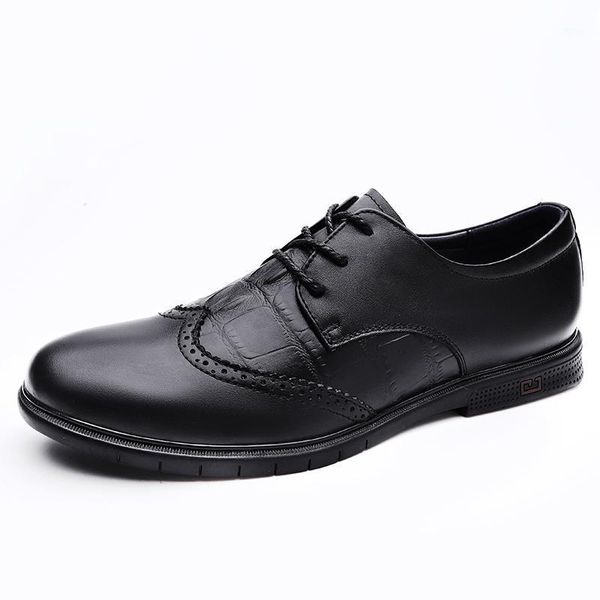 brand genuine leather men's shoes formal dress black lace-up business footwear classic elegant brogue high quality
brand genuine leather men's shoes formal dress black lace-up business footwear classic elegant brogue high quality