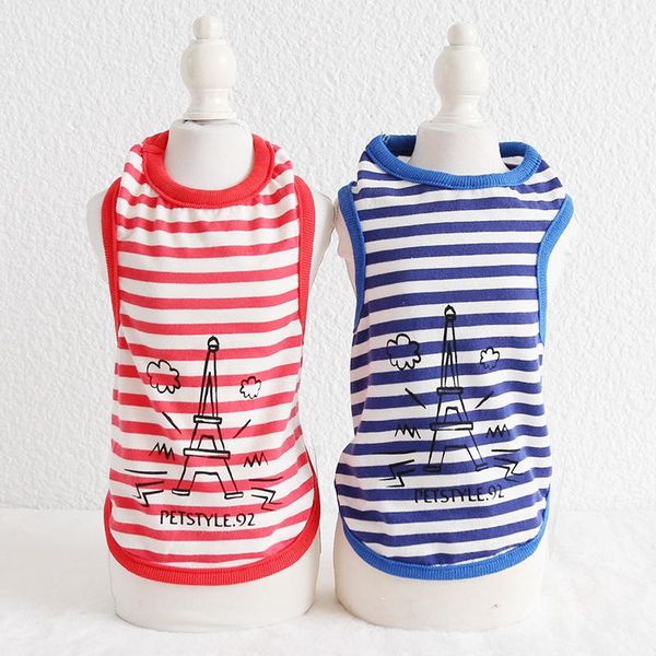 dog apparel funny iron tower stripes design summer vest cute cotton thin comfortable breathable clothes service
dog apparel funny iron tower stripes design summer vest cute cotton thin comfortable breathable clothes service