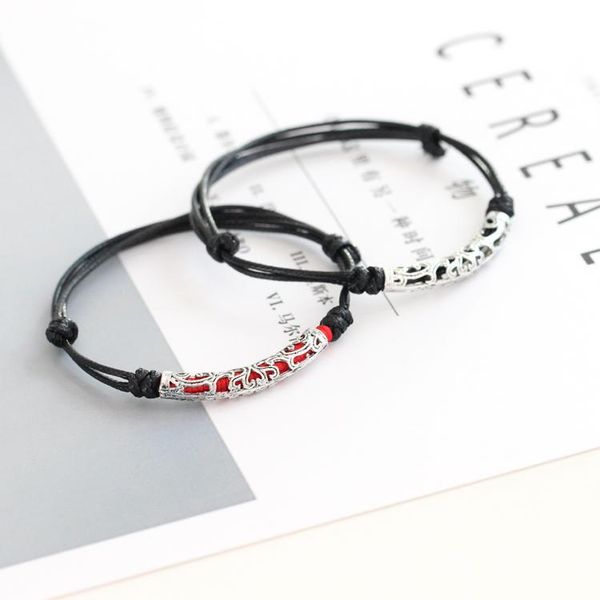 charm bracelets arrival original design handmade alloy black bracelet & necklace chinese style gift antique jewelry for women men, Golden;silver
charm bracelets arrival original design handmade alloy black bracelet & necklace chinese style gift antique jewelry for women men, Golden;silver