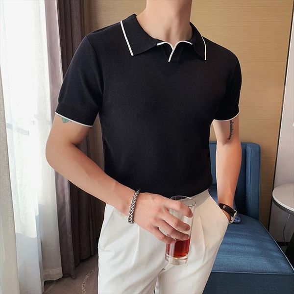 casual smart color contrast mens polo shirt summer breathable short sleeve slim fit green black blue, White;black
casual smart color contrast mens polo shirt summer breathable short sleeve slim fit green black blue, White;black
