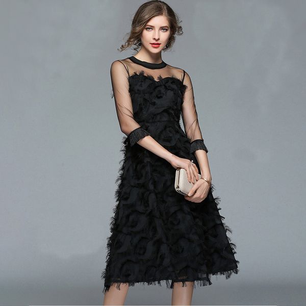 o neck lace patchwork party dresses black women long sleeve chiffon dress 2021 autumn elegant christmas clothing#j30 j0ry, Black;gray
o neck lace patchwork party dresses black women long sleeve chiffon dress 2021 autumn elegant christmas clothing#j30 j0ry, Black;gray
