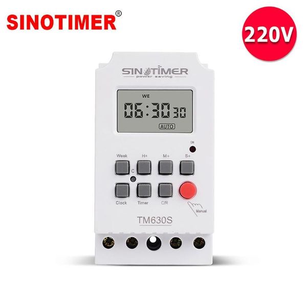 sinotimer tm630s heavy load 7 days lighting electronic digital weekly timer with 2 second interval and direct output power
sinotimer tm630s heavy load 7 days lighting electronic digital weekly timer with 2 second interval and direct output power